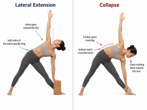 Triangle Pose (Trikonasana): Why You Keep Collapsing — and What the Pose Is Actually Showing You